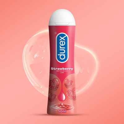 DUREX Strawberry Lube, Water based, Non Sticky, Stain, Flavoured, for men and women Lubricant(50 ml)