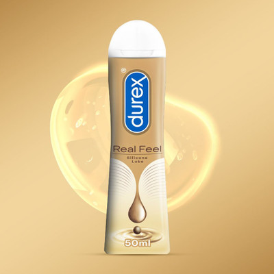 DUREX Real Feel Lube, Silicone based , 3X long lasting�vs water, for men and women Lubricant(50 ml)