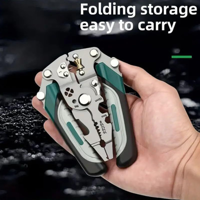 XBEY 9-in-1 Multifunctional Stainless Steel Wire Plier Cutting Multi Utility Plier(1 Tools, Silver)