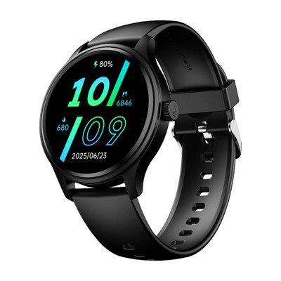 boAt Lunar Discovery Neo 1.39" HD Display, Metallic Finish, BT Calling, Smart Watch Smartwatch(Active Black Strap, Free Size)