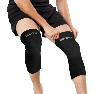 BOLDFIT Knee Cap for Knee Pain for Women Men Gym for Sports Pain Knee Support(Black)