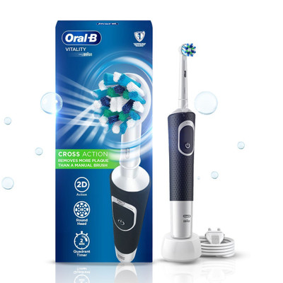Oral-B Vitality Black, 2 Brushing Modes, 2 Min Timer,Rechargeable Electric Toothbrush(Black)