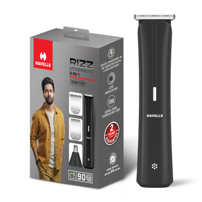 HAVELLS GS6109 Trimmer 90 min  Runtime 13 Length Settings(Black)