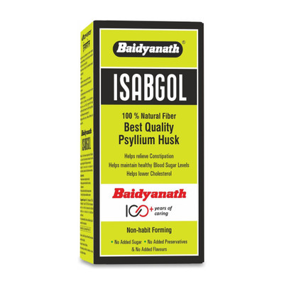 Baidyanath Isabgol-Psyllium Husk Powder -100gm|Effectively Relieves Constipation(100 g)