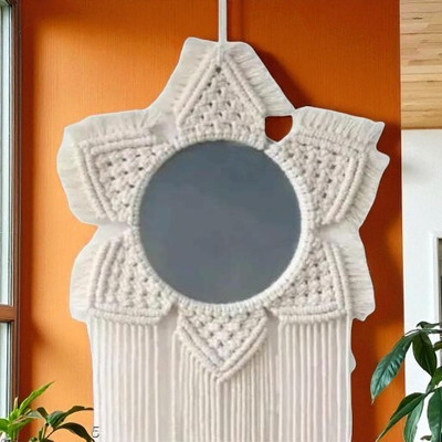 noor handicrafts Mirror_1058 Decorative Mirror(Round)