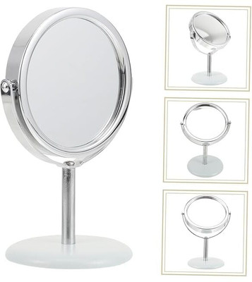 JOVINENTERPRISE Makeup Mirror Steel Double Sided Round Tabletop