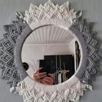 Aafiyaandcraft Mirror_204-11 Decorative Mirror(Round)