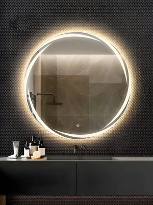 ARC homes & memorials Led mirror02 Decorative Mirror(Round Finish : polished)