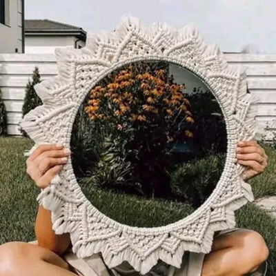 Aafiyaandcraft Round-Mirror-2de58sw Decorative Mirror(Round)