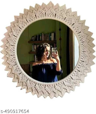 Aafiyaandcraft Wall Decor Mirror.019-11 Decorative Mirror(Round)