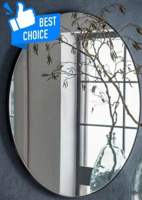 windowera 3.5 MM round 12'' inch Bathroom Mirror(Round)