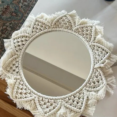 Aafiyaandcraft Wall Decor Mirror.03 Decorative Mirror(Round)
