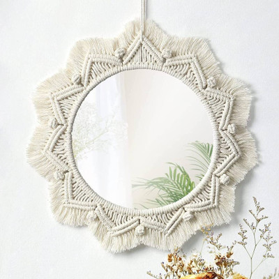 Aafiyaandcraft Wall-Mirror**AF-11 Decorative Mirror(Round)