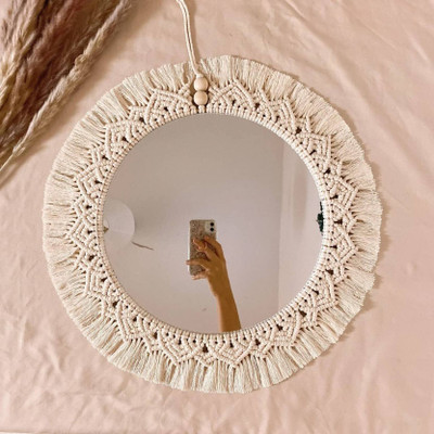 Aafiyaandcraft Wall-Mirror**Arfw1 Decorative Mirror(Round)