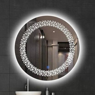 Mukul 24”inch x 24”inch Bevelled finish Lighted Mirror(Round Finish : Polished)