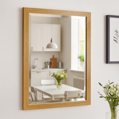 Livince Era Classic Mango Wood Mirror Decorative Mirror(Rectangle Finish : Classic)