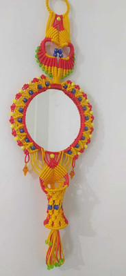 CHL ROAR Rd yl mr43 Decorative Mirror(Round)