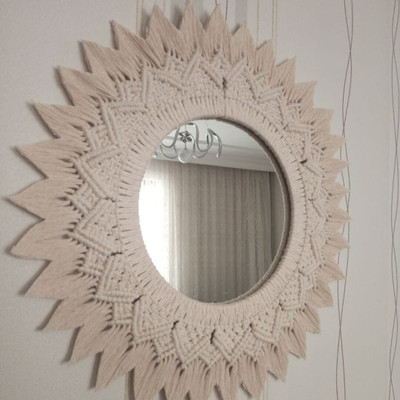 Aafiyaandcraft Round-Mirror-aq258d-11 Decorative Mirror(Round)