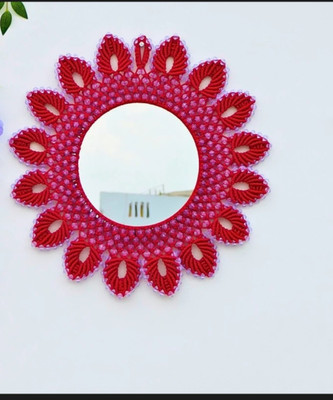 CHL ROAR Red mirror 39 Decorative Mirror(Round)