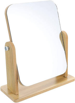 KASHTHBHANJAN Desk Square Makeup Mirror Decorative Mirror(Rectangle Finish : no)
