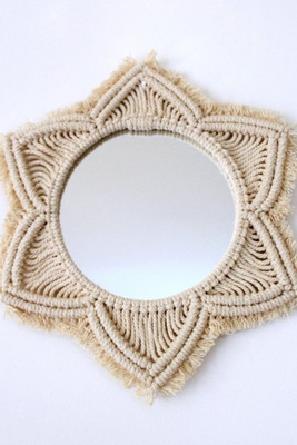 MOS HANDICRAFT Model N8o 22 Decorative Mirror(Round)