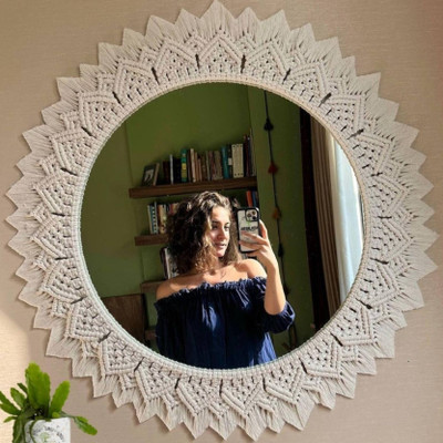 Aafiyaandcraft Wall-Mirror**AE Decorative Mirror(Round)