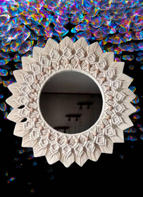 noor handicrafts Mirror_1148 Decorative Mirror(Round)