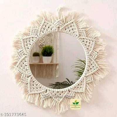 NOOR HANDICRAFT Decor Mirror.018-11-Mirror 11 Decorative Mirror(Round)