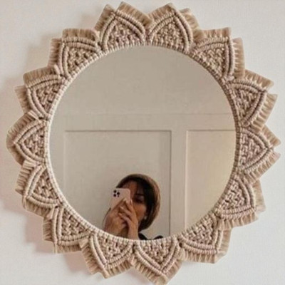 noor handicrafts Mirror_0995 Decorative Mirror(Round)