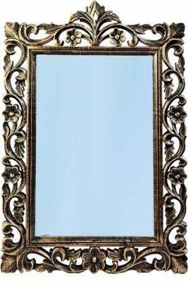 INTERIORCRAFTS MIRROR -06 Decorative Mirror(Rectangle Finish : GLOSSY)