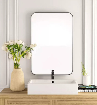 Adinath Creators 12*15 inch Bathroom Mirror(Rectangle Finish : polished edges)