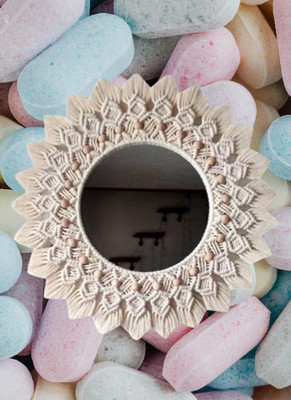 noor handicrafts Mirror_1070 Decorative Mirror(Round)