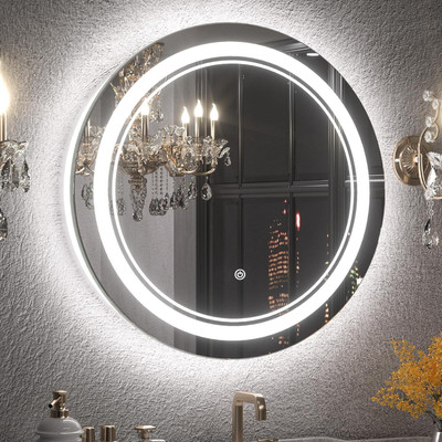 KEAVION KVLEDROUND003 Lighted Mirror(Round Finish : Glass)