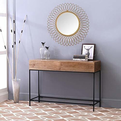Arsalan EMIRR4 Decorative Mirror(Round Finish : Powder Coated & Hand Painted)