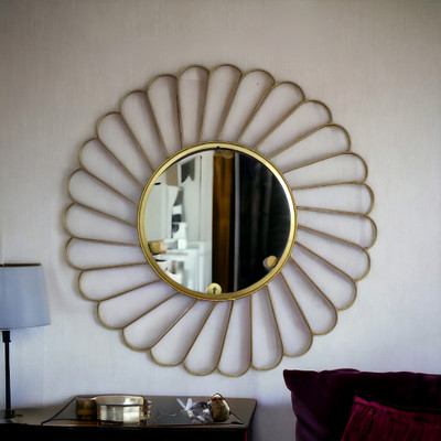 M.L.CREATIONS MLC-R20_NEW Decorative Mirror(Designer Finish : Gold Finsh)