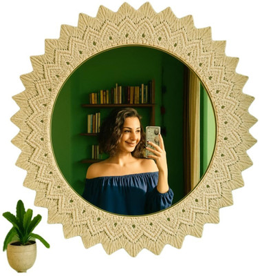 Aafiyaandcraft WA.Mirror.AZ Decorative Mirror(Round)