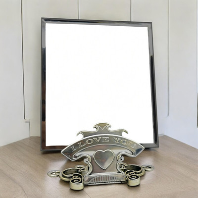 KRESHU new_Adjustable Stand HD Dresser Mirror Portable Table top-373 Decorative Mirror(Square Finish : Polished)