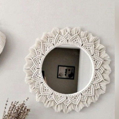 Aafiya And Craft Fashion Mirror**101 Decorative Mirror(Round)