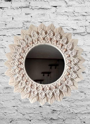 noor handicrafts Mirror_1102 Decorative Mirror(Round)