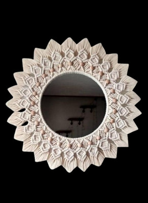 noor handicrafts Mirror_1104 Decorative Mirror(Round)