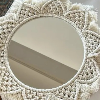Aafiyaandcraft Wall Decor Mirror.04 Decorative Mirror(Round)