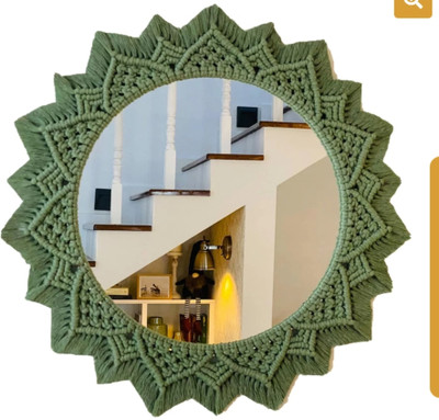 haiderrao Round decore mirror Decorative Mirror(Designer)