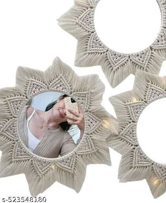 NOOR HANDICRAFT Wall Mirror.022-11-Mirror 11 Decorative Mirror(Round)