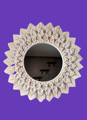 noor handicrafts Mirror_1076 Decorative Mirror(Round)