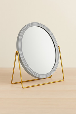 AORDEY Tabletop Cosmetic Mirror by Home Basics | 360° Rotation with Magnification Decorative Mirror(Round Finish : Matt)