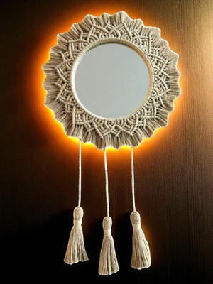 noor handicrafts Mirror_1026 Decorative Mirror(Round)