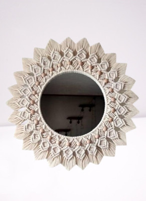 noor handicrafts Mirror_1154 Decorative Mirror(Round)