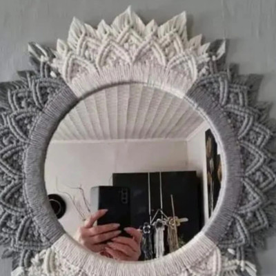 Aafiyaandcraft Mirror_205-11 Decorative Mirror(Round)