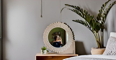 Aafiyaandcraft YA.Mirror.AZ-11 Decorative Mirror(Round)