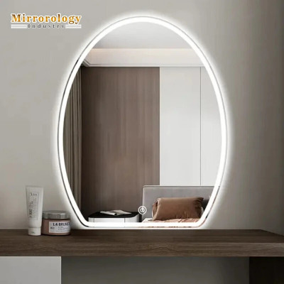 MIRROROLOGY INDUSTRY 18x24 LED Lighted Mirror(Oval Finish : Polished)